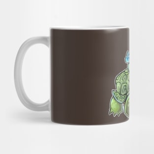 Turtle flower hat Mug